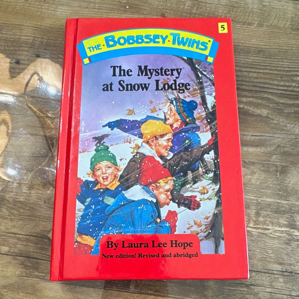 The Bobbsey Twins #5 Mystery at Snow Lodge by Laura Lee Hope HC 1990 Abridged